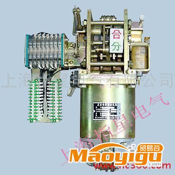 供應(yīng)上海指星CT17-35彈簧操作機(jī)構(gòu)裝配圖，分閘操作有電磁鐵和手動(dòng)按鈕操作