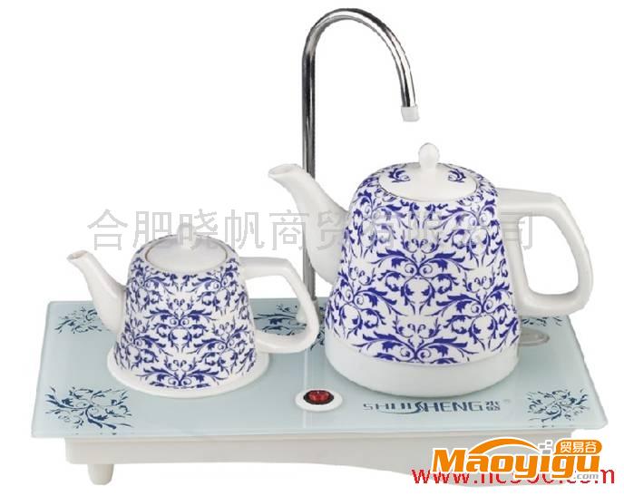 供應(yīng)xof自動抽水電水壺、禮品、商務(wù)禮品、家電，青花瓷壺