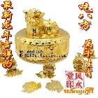 供應(yīng)2013蛇年李居明吉祥物 鼠牛 吃八方財(cái)盒 合金工藝品