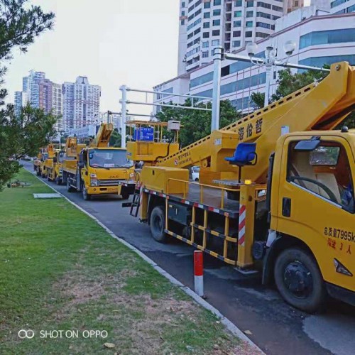 廣東云安12米云梯車出租-中橋建