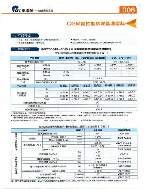 廣東江門市江海區(qū)CGM-1灌漿料廠家橋梁加固